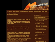 Tablet Screenshot of dkclassicalguitars.com
